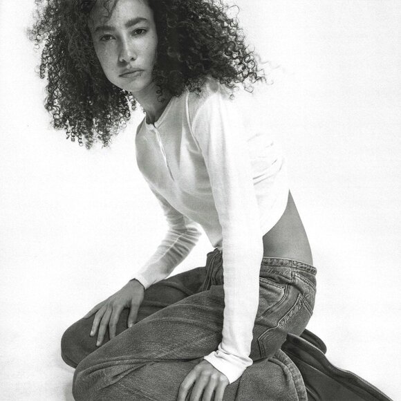 NWOT$285 Still Here Cool Low-Rise Wide Legs Jeans - Black Sz29 - Picture 3 of 7